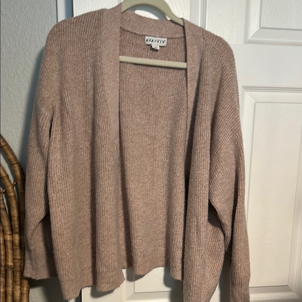 Women's Henley pink cardigan